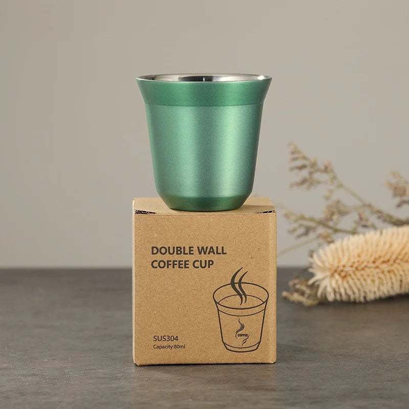 Reusable 304 Stainless Steel Coffee Cup