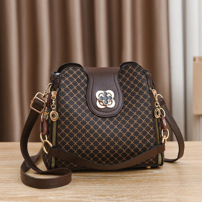 Geometric Bucket Crossbody Bag
