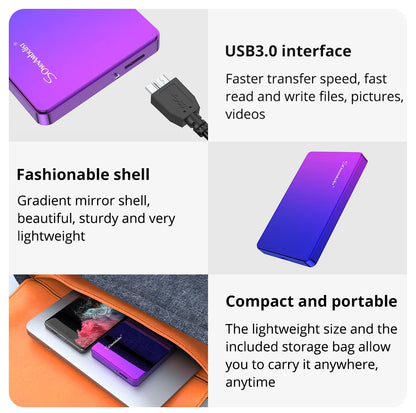 2.5” USB 3.0 External HDD for PC, Mac, PS4, PS5 & Xbox