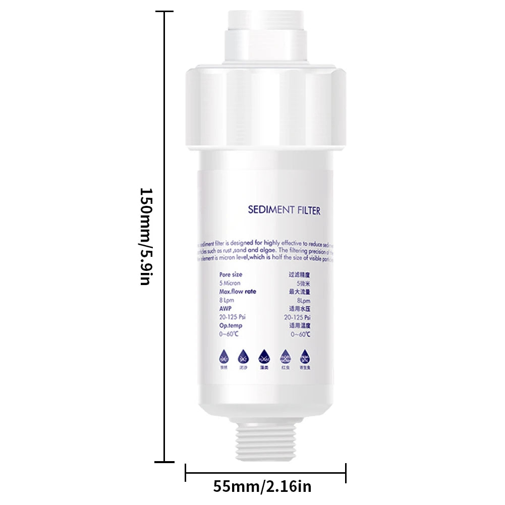 Household Shower & Washing Machine Sediment Filter