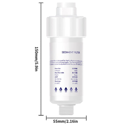 Household Shower & Washing Machine Sediment Filter