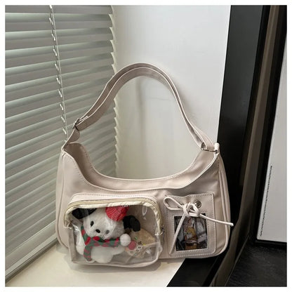 Y2K Transparent Ita Shoulder Bag