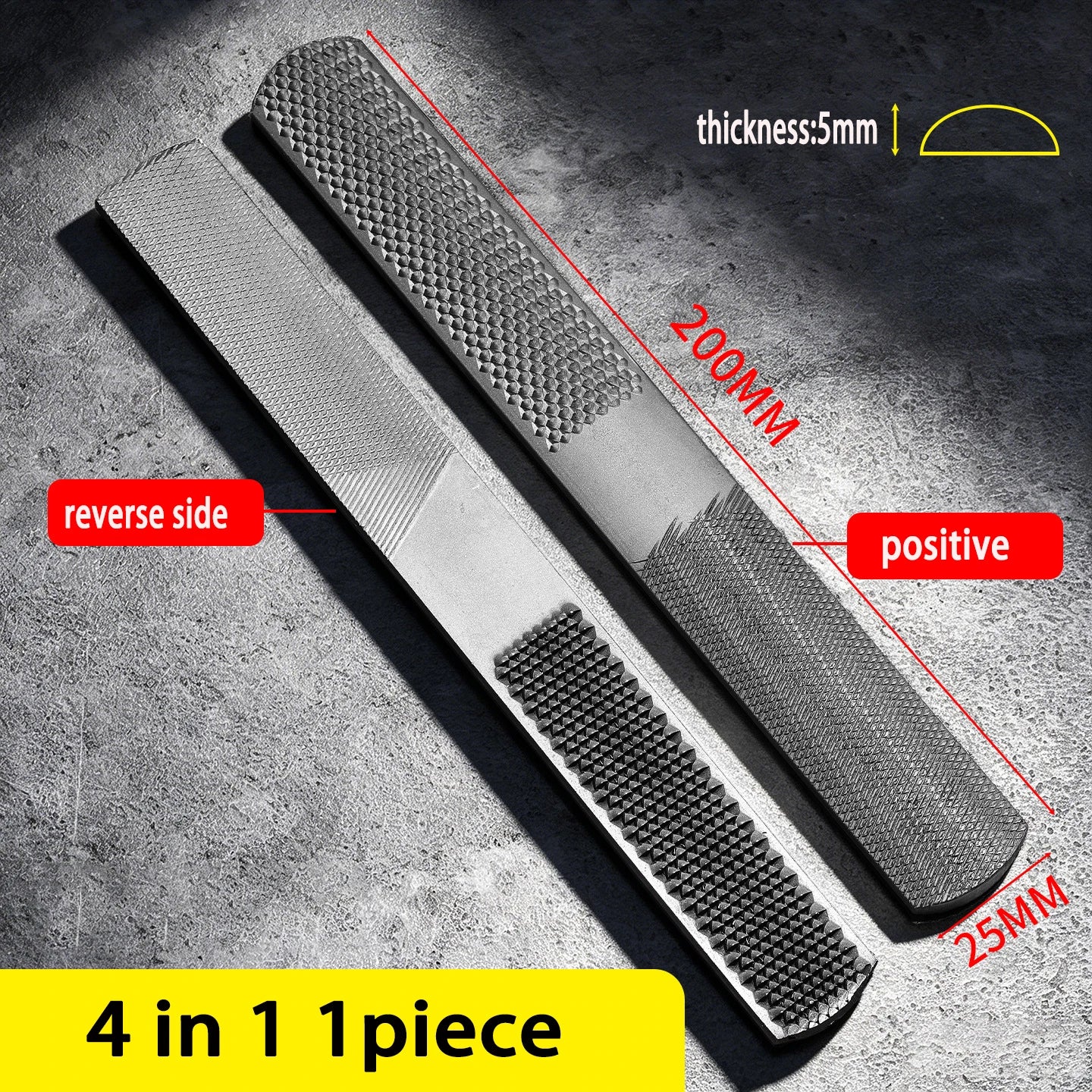 4-in-1 Wood Rasp File Tool