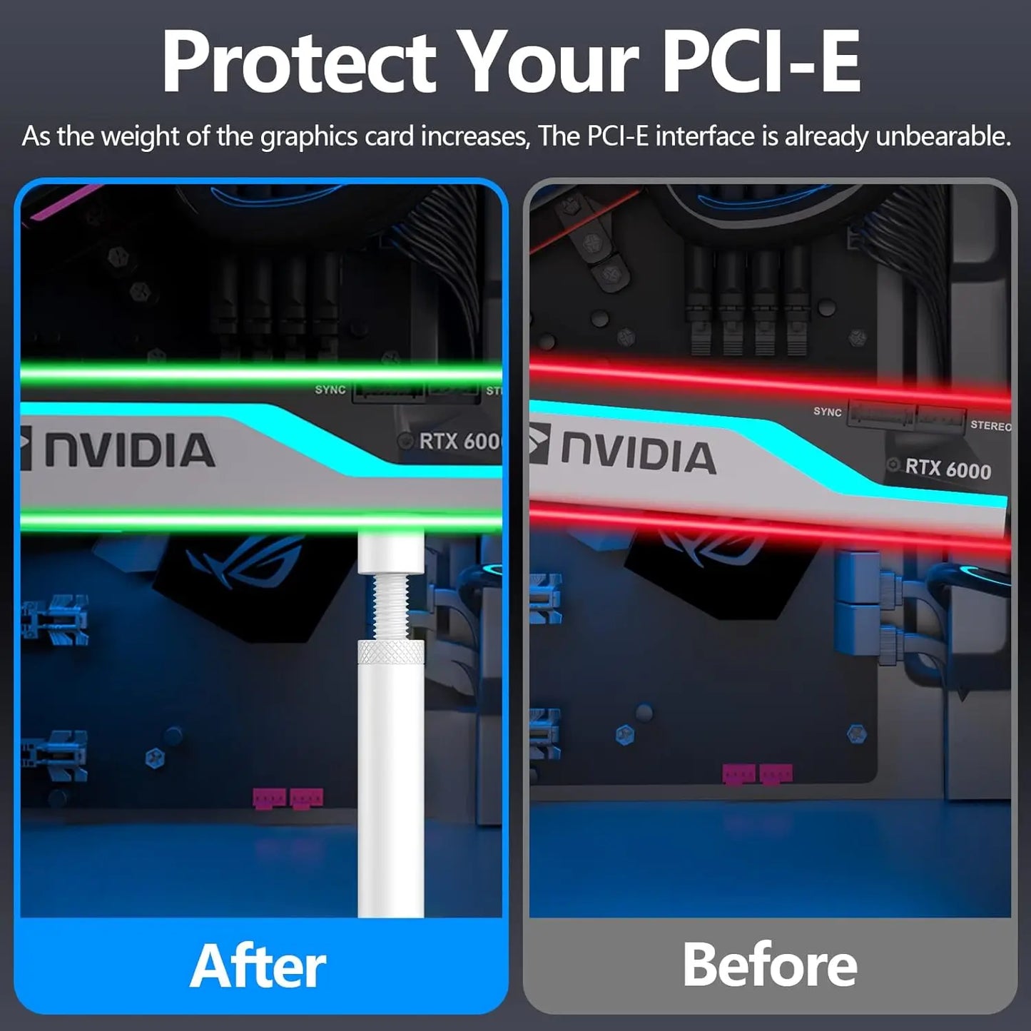 Adjustable GPU Support Bracket