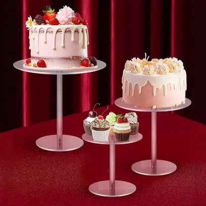 Clear Acrylic Cake & Dessert Display Stand