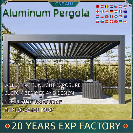 Motorised Aluminium Bioclimatic Pergola