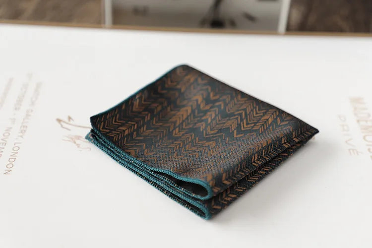 Korean Retro Geometric Pocket Square
