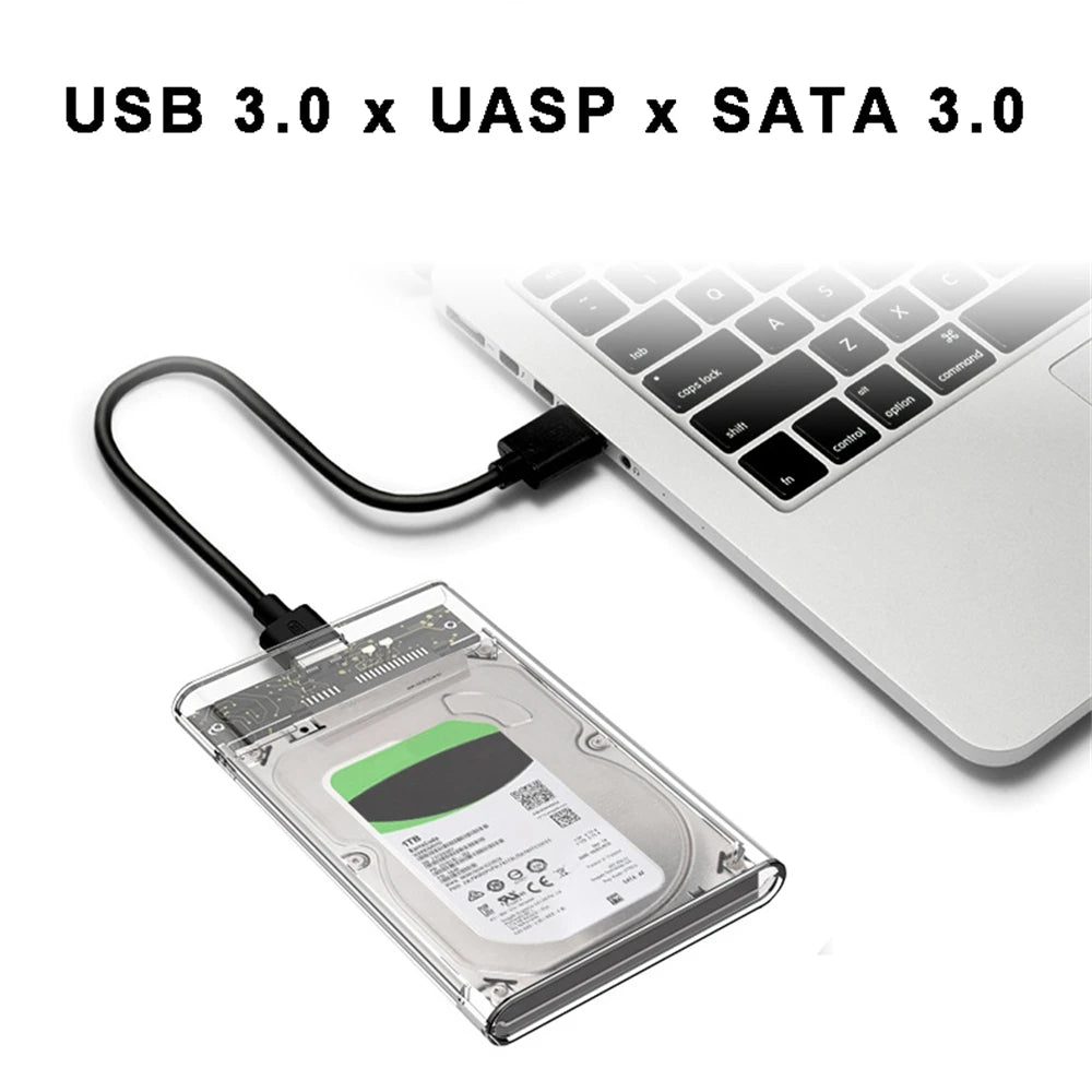 USB 3.0 2.5” SATA HDD & SSD External Enclosure Case