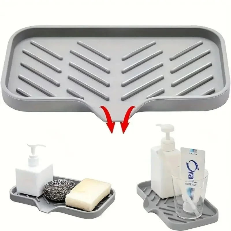 Silicone Sink Organiser Tray with Drainage