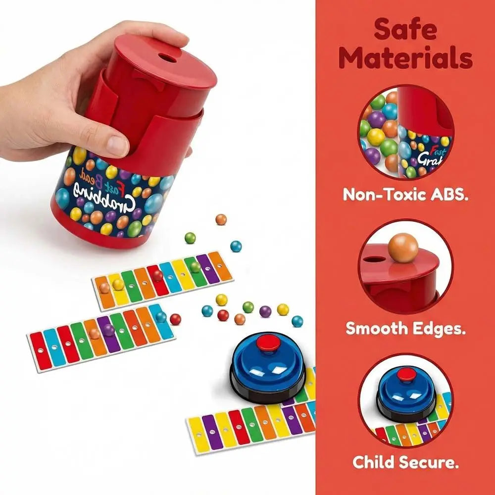 Fast Bead Grabbing Board Game with Bell
