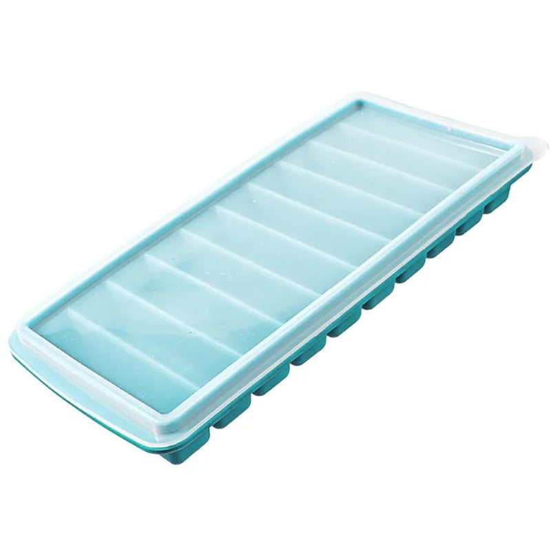 Silicone Long Ice Stick Tray with Spill-Resistant Lid