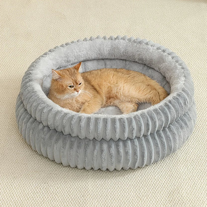 Plush Round Pet Nest Bed