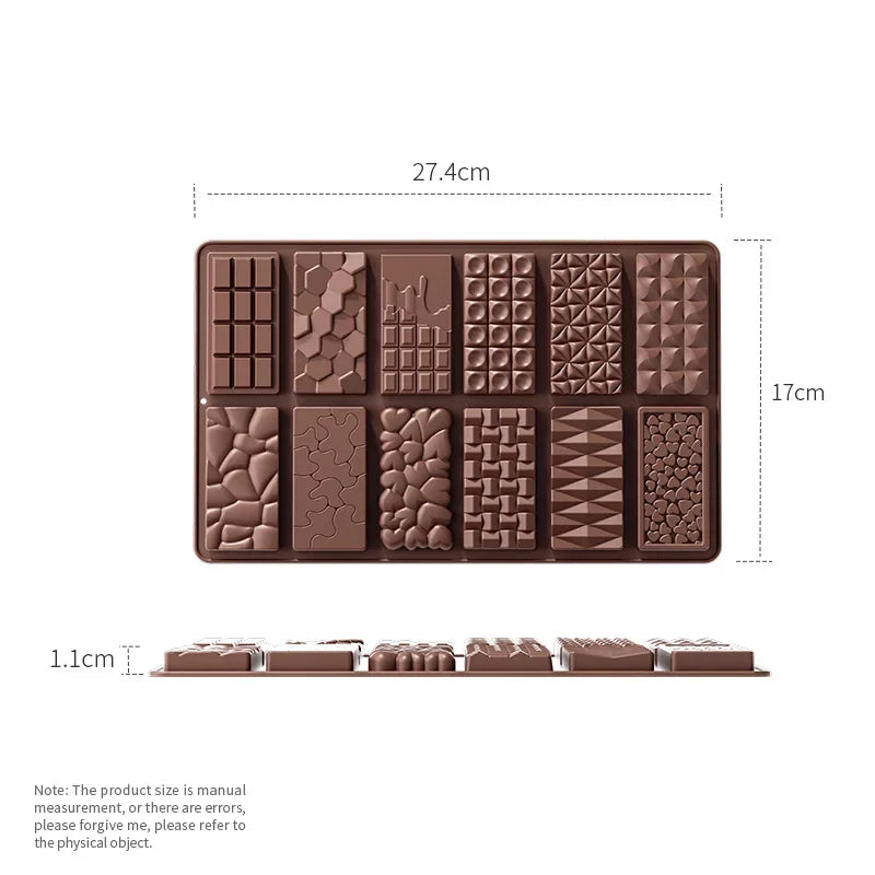 Silicone Break-Apart Chocolate Bar Mold