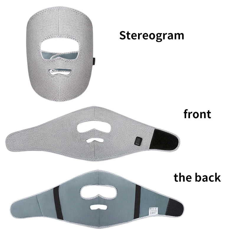 Electric Heated Facial Mask with Red Light Therapy