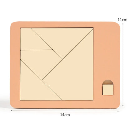Wooden Geometric Puzzle Board
