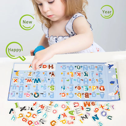 Montessori Busy Quiet Magnetic Letters English Book