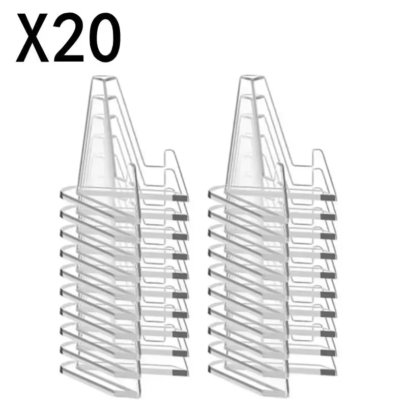 Transparent Mini Triangle Card & Collectible Display Stands