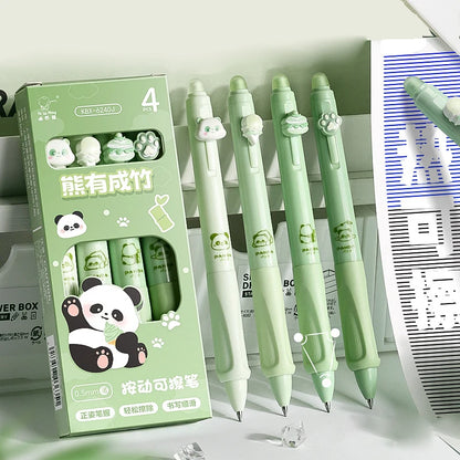 1/4Pcs Cartoon Capybara Panda Quick Drying Pen