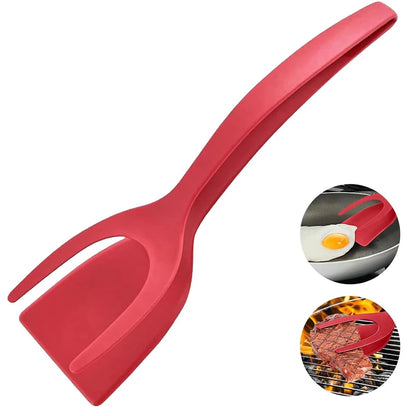 2-in-1 Grip & Flip Spatula Tongs