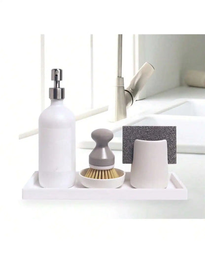 Soft Silicone Bathroom Tray Organizer