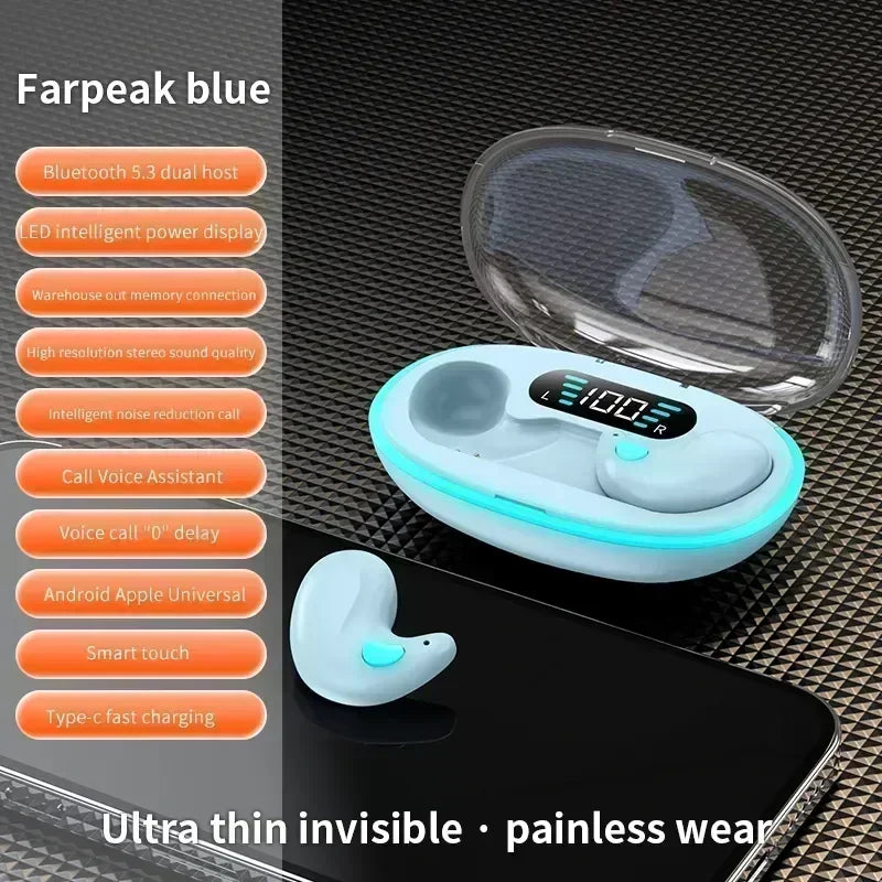 TWS Bluetooth 5.3 Wireless Earbuds with Charging Case