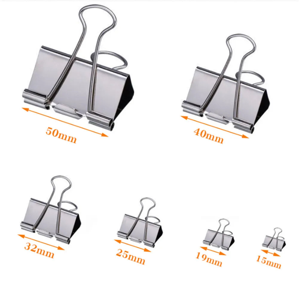 Silver Metal Binder Clips