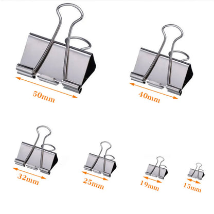Silver Metal Binder Clips