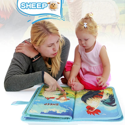 3D Animal Touch Cloth Book for Babies