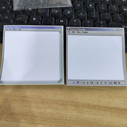 50-Page Retro Computer Pattern Notepad