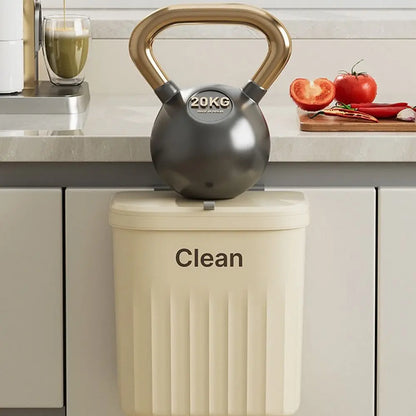 Wall-Mounted Under Sink Trash Can with Lid – 8.5L & 12L