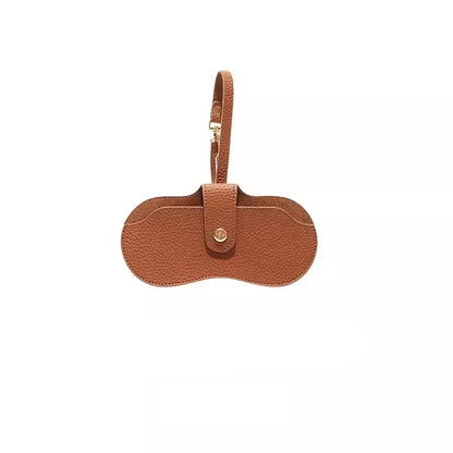 Portable Soft Leather Glasses Pouch