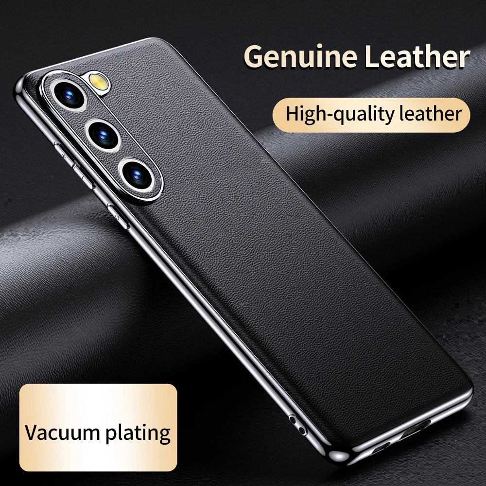 Genuine Leather Samsung Phone Case