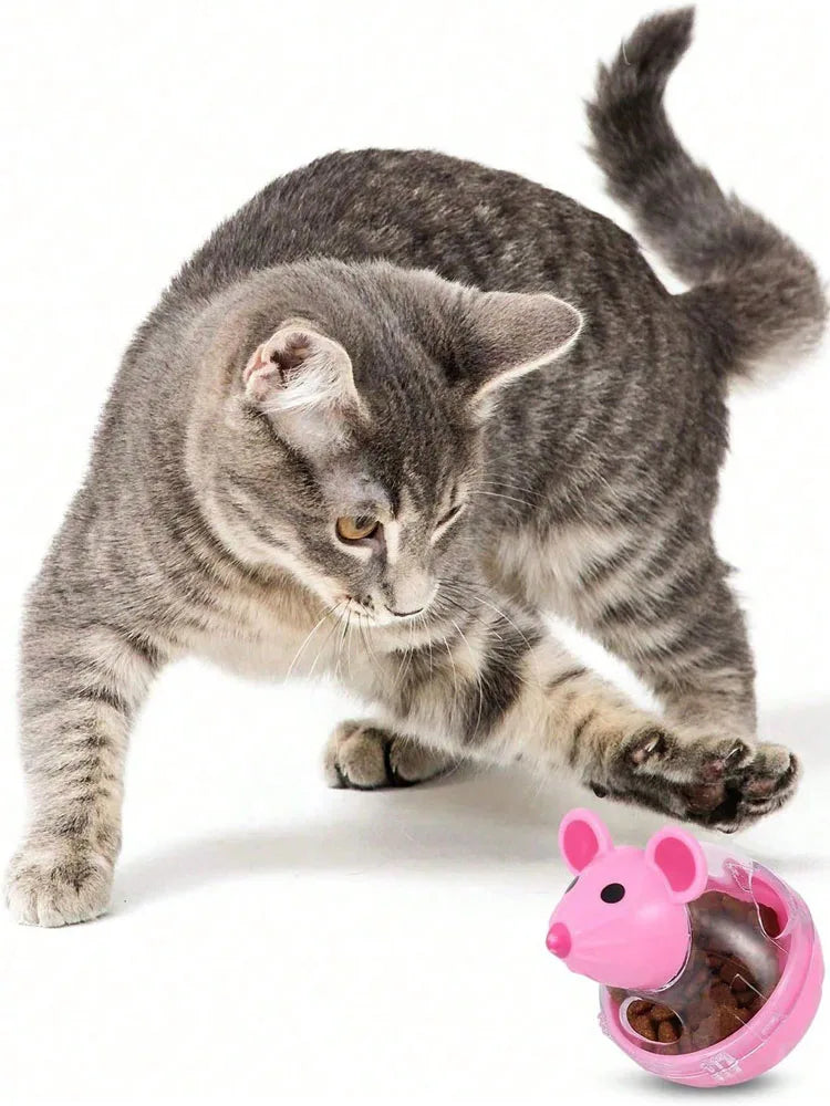 Rolling Mouse Treat Dispenser Toy for Cats & Dogs