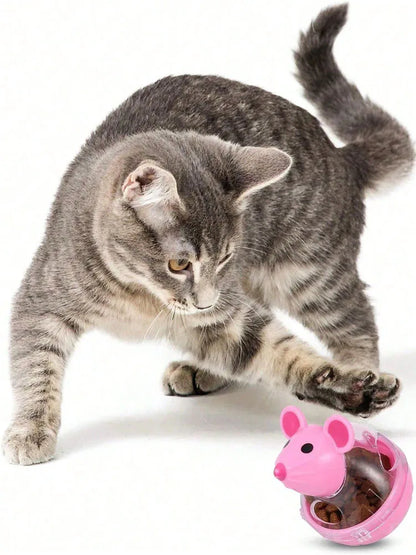 Rolling Mouse Treat Dispenser Toy for Cats & Dogs