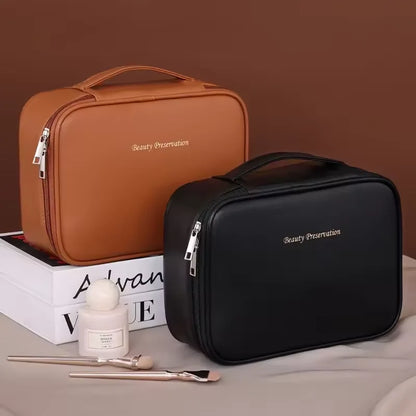 Double-Layer Cosmetic Organizer Bag