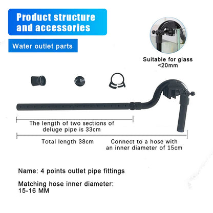 Aquarium Filter Spray Bar & Inlet Outlet Pipe Kit
