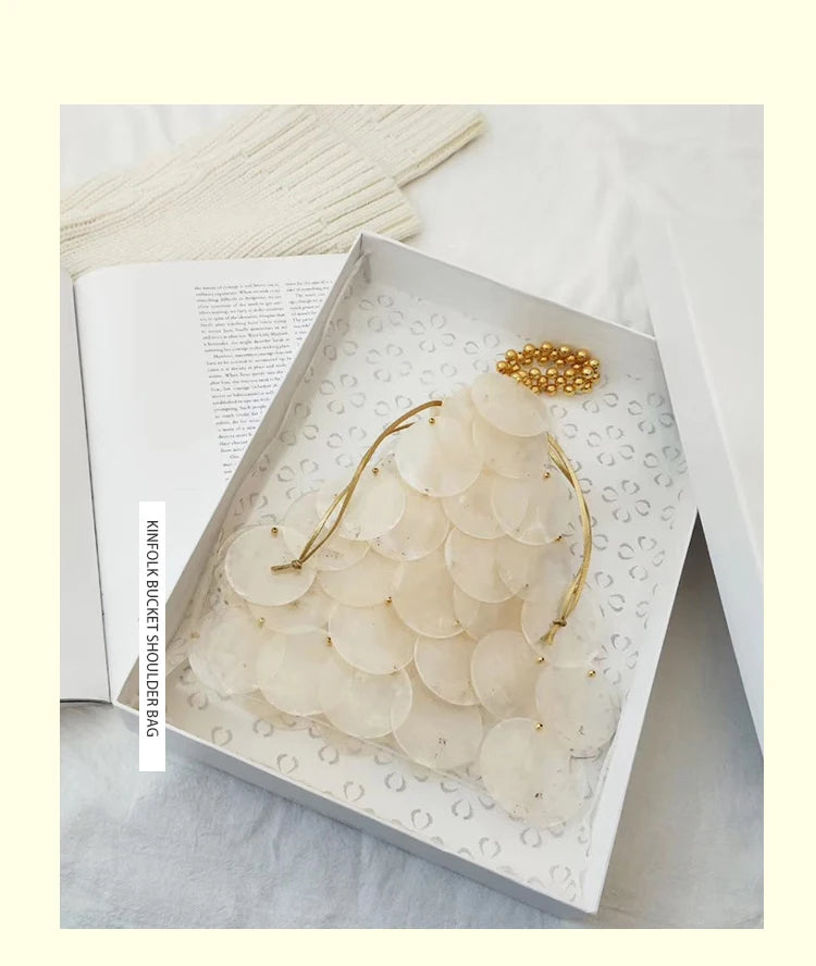 Luxury Beaded Shell Evening Handbag