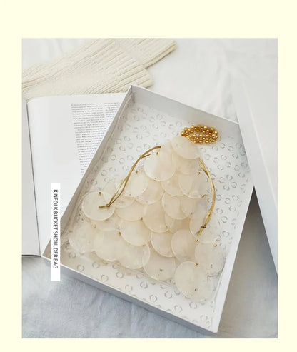 Luxury Beaded Shell Evening Handbag