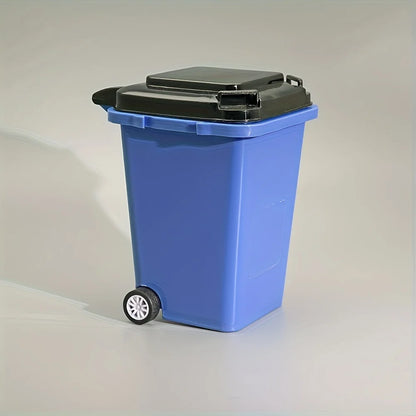Mini Desktop Trash Bin Pen Holder