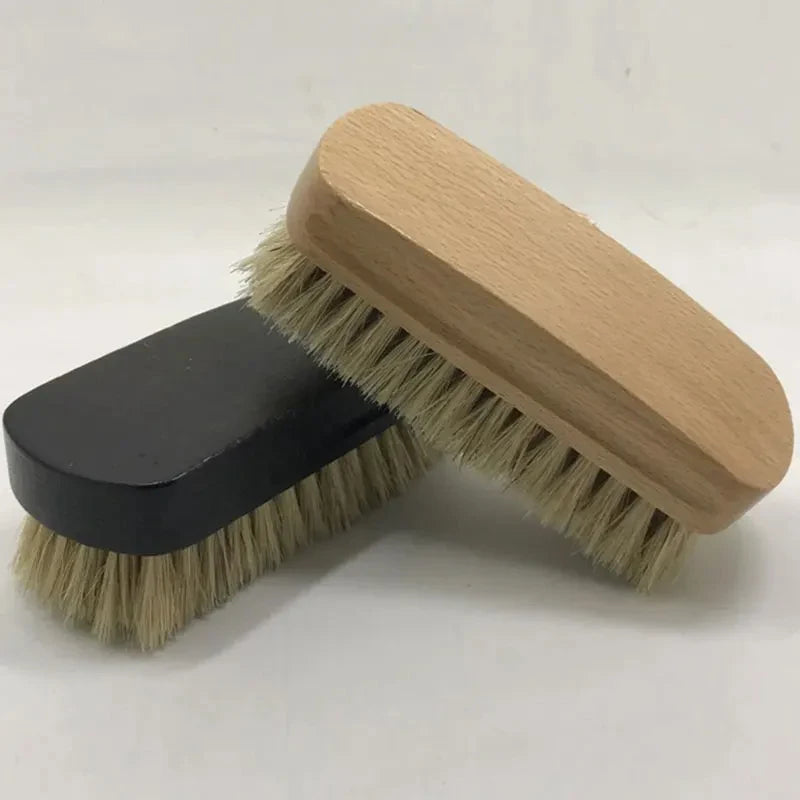 Pig Bristle Shoe Cleaning Brush