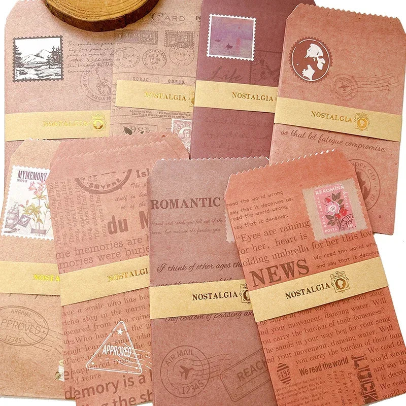 Cute Pattern Paper Envelope Set