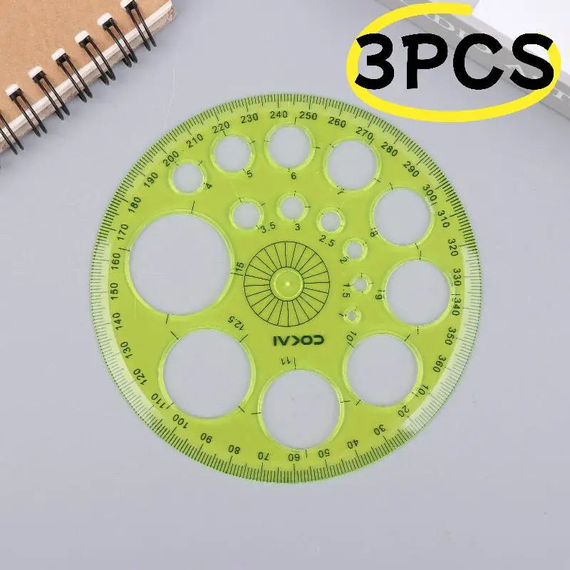 Geometric Circle Drawing Template Ruler