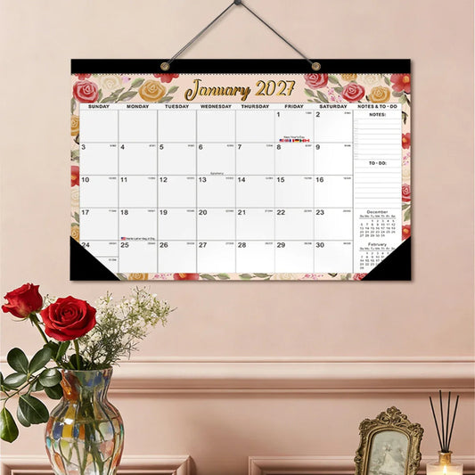 2027 Large Wall Calendar Planner – 18 Month Monthly Organizer