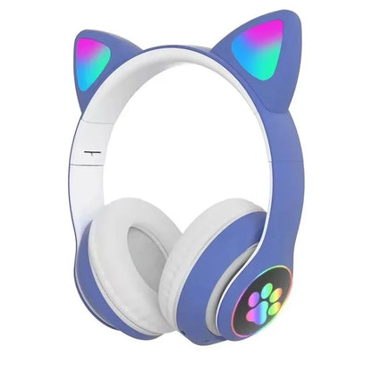 Cat Ear Wireless Bluetooth Headphones with RGB Lights
