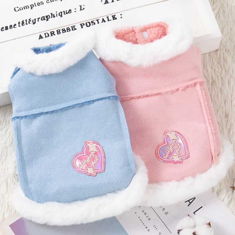 Winter Warm Fleece Pet Jacket for Dogs & Cats