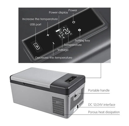 Portable Car Fridge & Compressor Freezer
