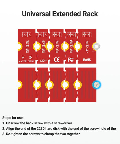 JEYI M.2 NVMe SSD Extension Bracket Adapter
