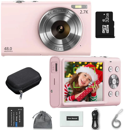 4K Autofocus Digital Camera with 48MP Photos & 2.8” IPS Screen