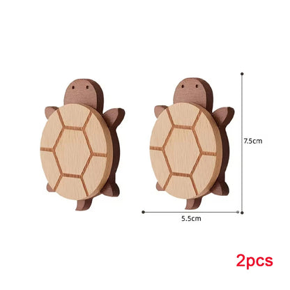 Wooden Turtle Wall Hook