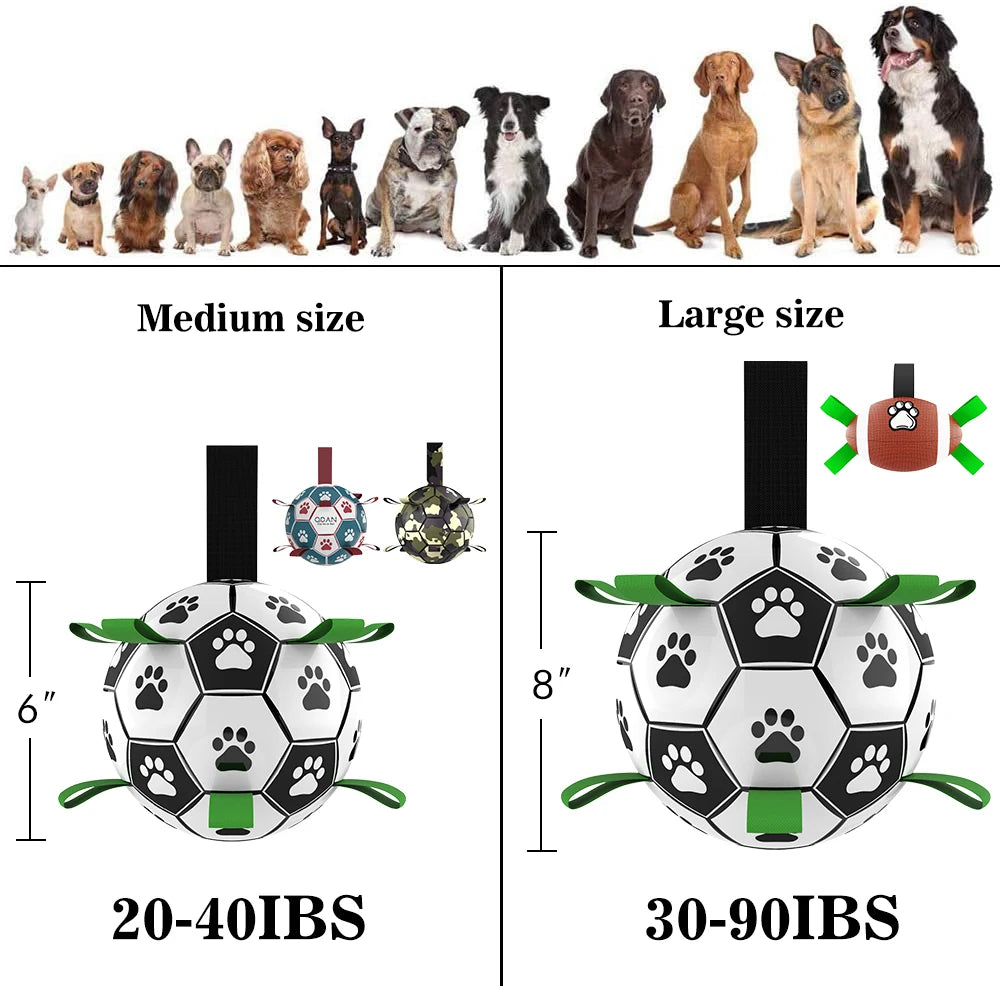 Dog Soccer Ball with Straps